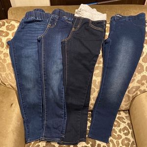 Cat & Jack jeans & jeggings bundle. Size 8 & 7/8